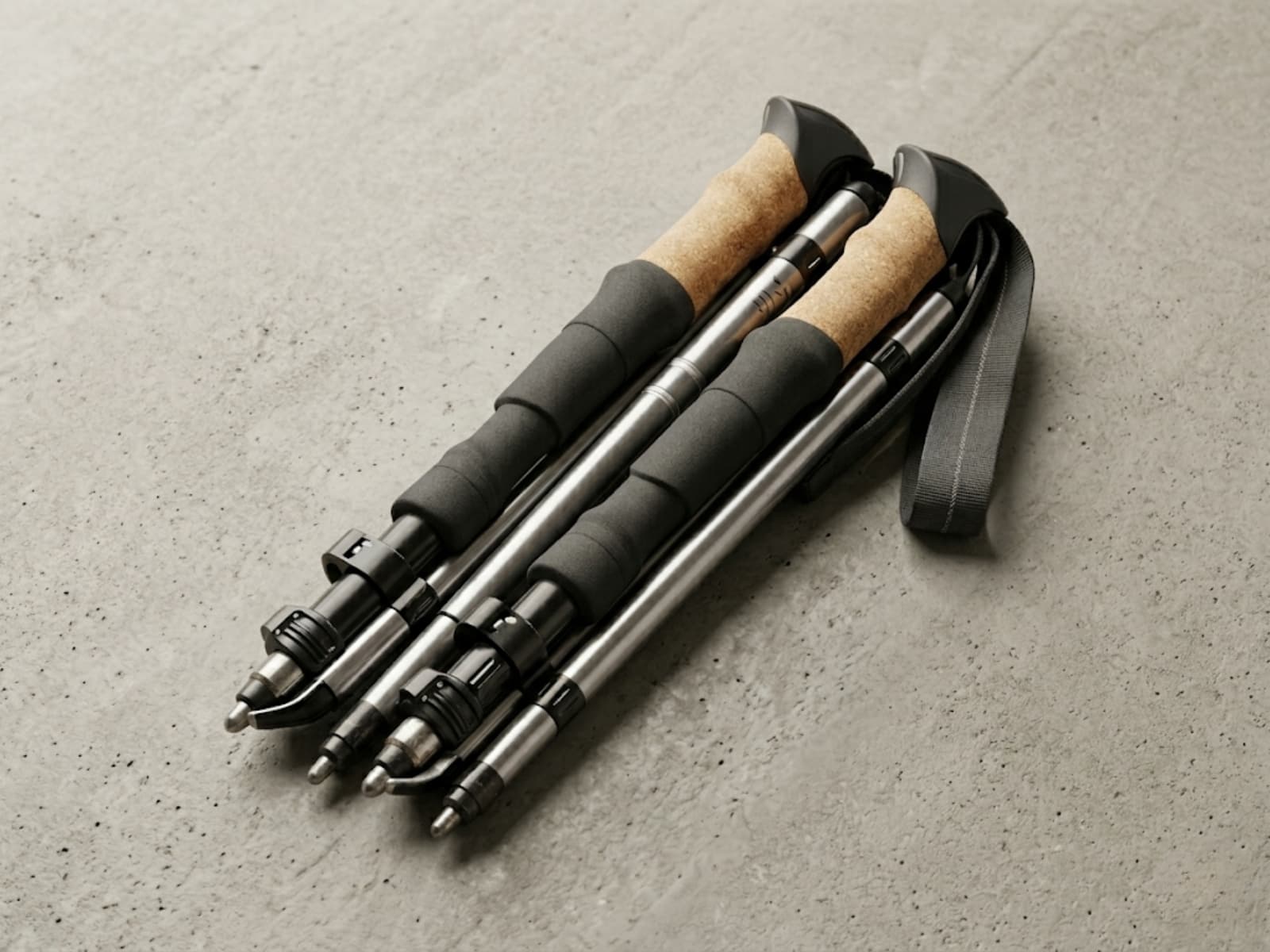 VELPE KOLVI TREK Aluminium-Faltstock — Eigenprodukt der Gipfeltest-Betreibergesellschaft