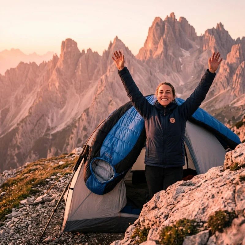 Velpe Dusk-3S Schlafsack im Einsatz beim Trekking